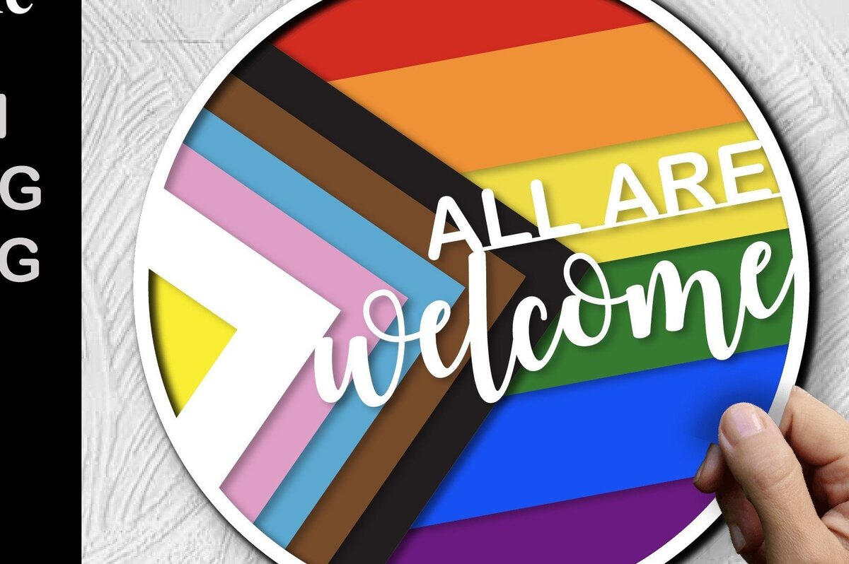 Intra απο ξύλο plywood 3mm-4mm πάχος All Are Welcome Sign Decor 3d Δίασταση 30x20 cm INTRAFABR-31973928