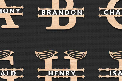 Intra απο ξύλο plywood 3mm-4mm πάχος βάσης ονόματος αλφαβήτου α έως Ω Δίασταση 30x20 cm INTRAFABR-54662673