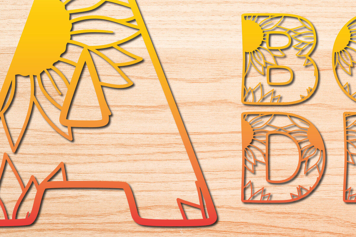 Σετ των 2 Intra απο ξύλο plywood 3mm-4mm πάχος Cut Alphabet a-z με λέιζερ/χαρτί Δίασταση 15x15 cm INTRAFABR-29765072