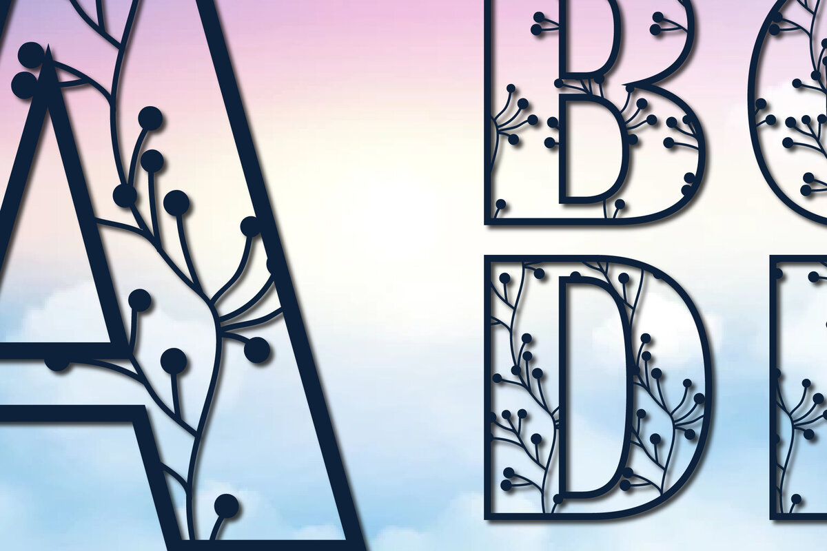 Σετ των 2 Intra απο ξύλο plywood 3mm-4mm πάχος Cut Alphabet a-z με λέιζερ/χαρτί Δίασταση 15x15 cm INTRAFABR-29744528