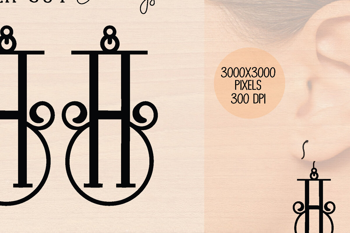 Intra απο ξύλο plywood 3mm-4mm πάχος Ξύλινο σκουλαρίκι Alphabet H Δίασταση 3000x3000 cm INTRAFABR-121777762