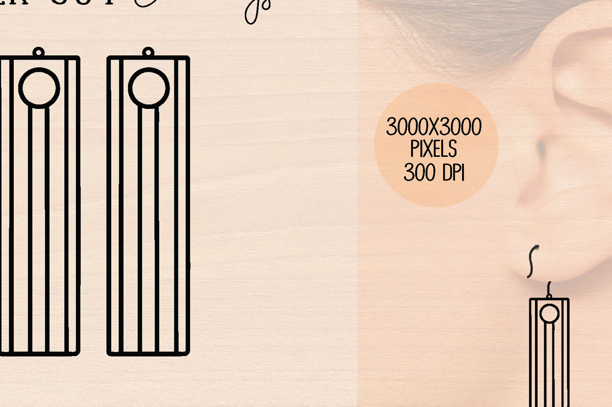 Intra απο ξύλο plywood 3mm-4mm πάχος Ξύλινο σκουλαρίκι Alphabet I κοπής με λέιζερ Δίασταση 3000x3000 cm INTRAFABR-121777068