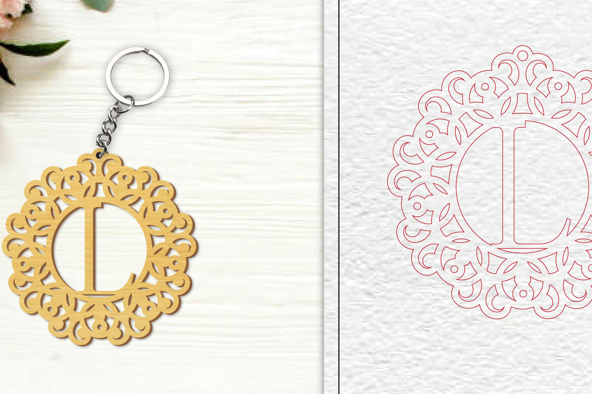 Σετ των 3 Intra απο ξύλο plywood 3mm-4mm πάχος Αλφάβητο Μπρελόκ με λέιζερ γράμμα L Δίασταση 6x6 cm INTRAFABR-100382000