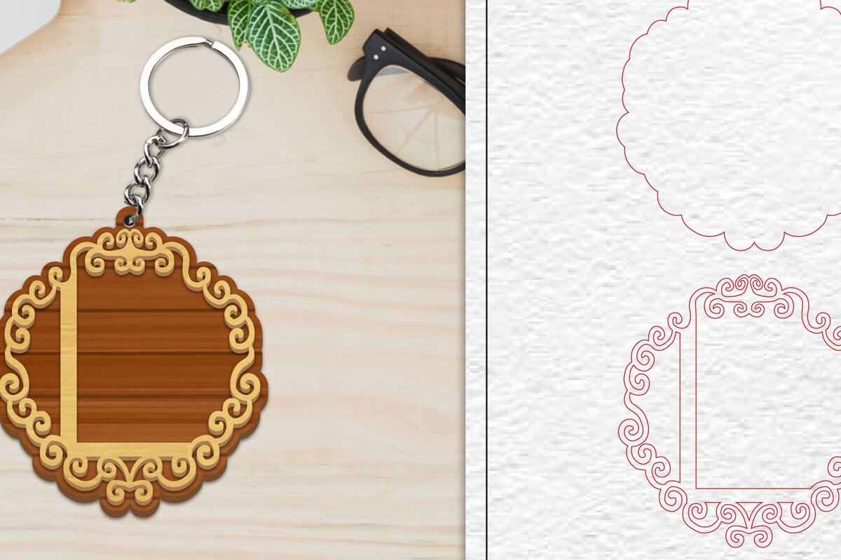 Σετ των 3 Intra απο ξύλο plywood 3mm-4mm πάχος Αλφάβητο Μπρελόκ με λέιζερ γράμμα L Δίασταση 6x6 cm INTRAFABR-101080198