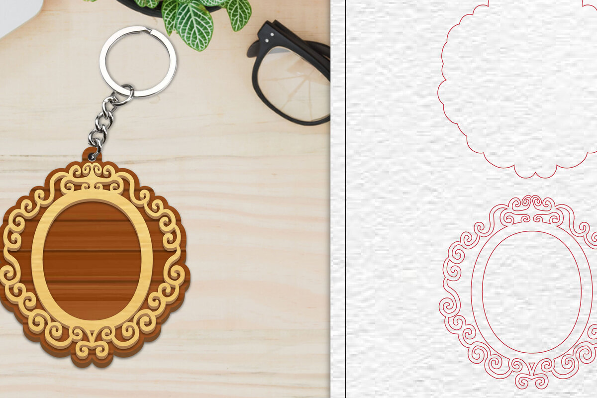 Σετ των 3 Intra απο ξύλο plywood 3mm-4mm πάχος Alphabet Keychain  Letter O Δίασταση 6x6 cm INTRAFABR-101080372