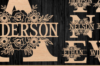 Σετ των 3 Intra απο ξύλο plywood 3mm-4mm πάχος γραμμάτων αλφάβητου μονόγραμμα Δίασταση 15x15 cm INTRAFABR-29943332