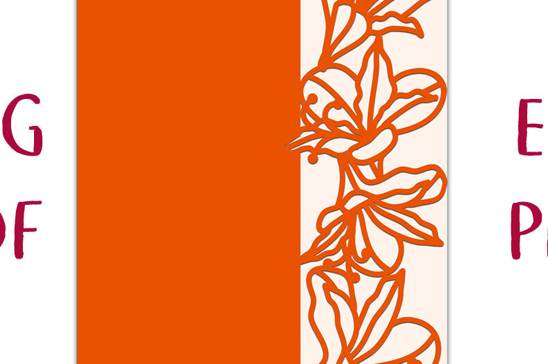 Σετ των 3 Intra απο ξύλο plywood 3mm-4mm πάχος Κάρτα λουλουδιών Alstroemeria Δίασταση 7x5 cm INTRAFABR-4934915