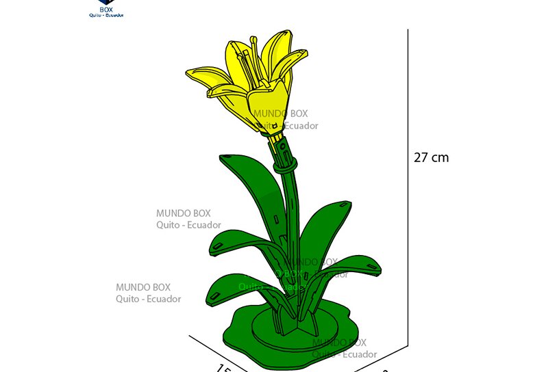 Intra απο ξύλο plywood 3mm-4mm πάχος λουλουδιών Αμαρυλλίς. Δίασταση 30x20 cm INTRAFABR-121530040