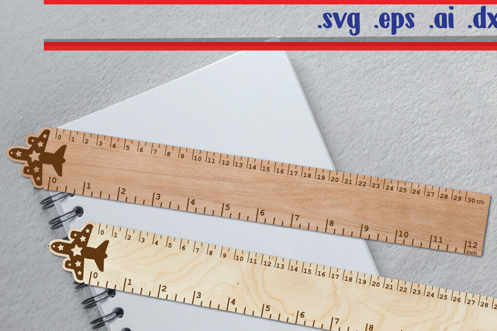 Intra απο ξύλο plywood 3mm-4mm πάχος America Ruler - Plan Ruler Δίασταση 30x30 cm INTRAFABR-121323407