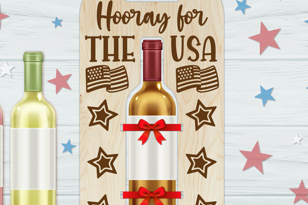 Intra απο ξύλο plywood 3mm-4mm πάχος Βάση μπουκαλιών κρασιού Αμερικής | Μπουκάλι κρασιού Δίασταση 30x20 cm INTRAFABR-123658611