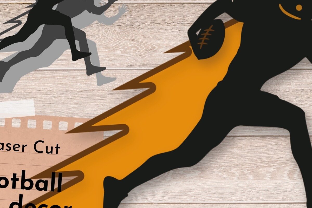 Intra απο ξύλο plywood 3mm-4mm πάχος Αμερικανικό ποδόσφαιρο 3D Layered , Sport Δίασταση 30x20 cm INTRAFABR-60230201