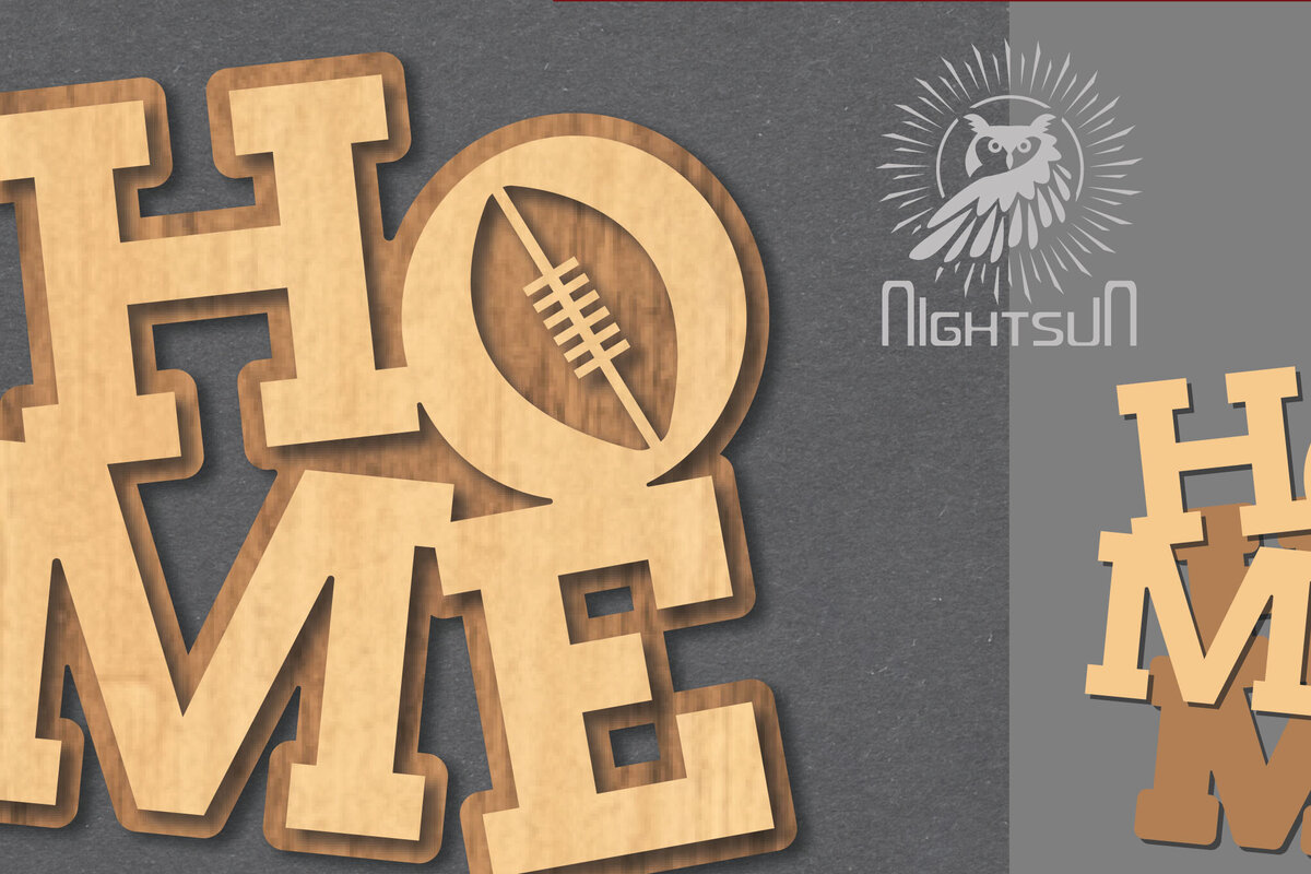 Σετ των 3 Intra απο ξύλο plywood 3mm-4mm πάχος για το σπίτι αμερικανικού ποδοσφαίρου Δίασταση 15x15 cm INTRAFABR-120389498