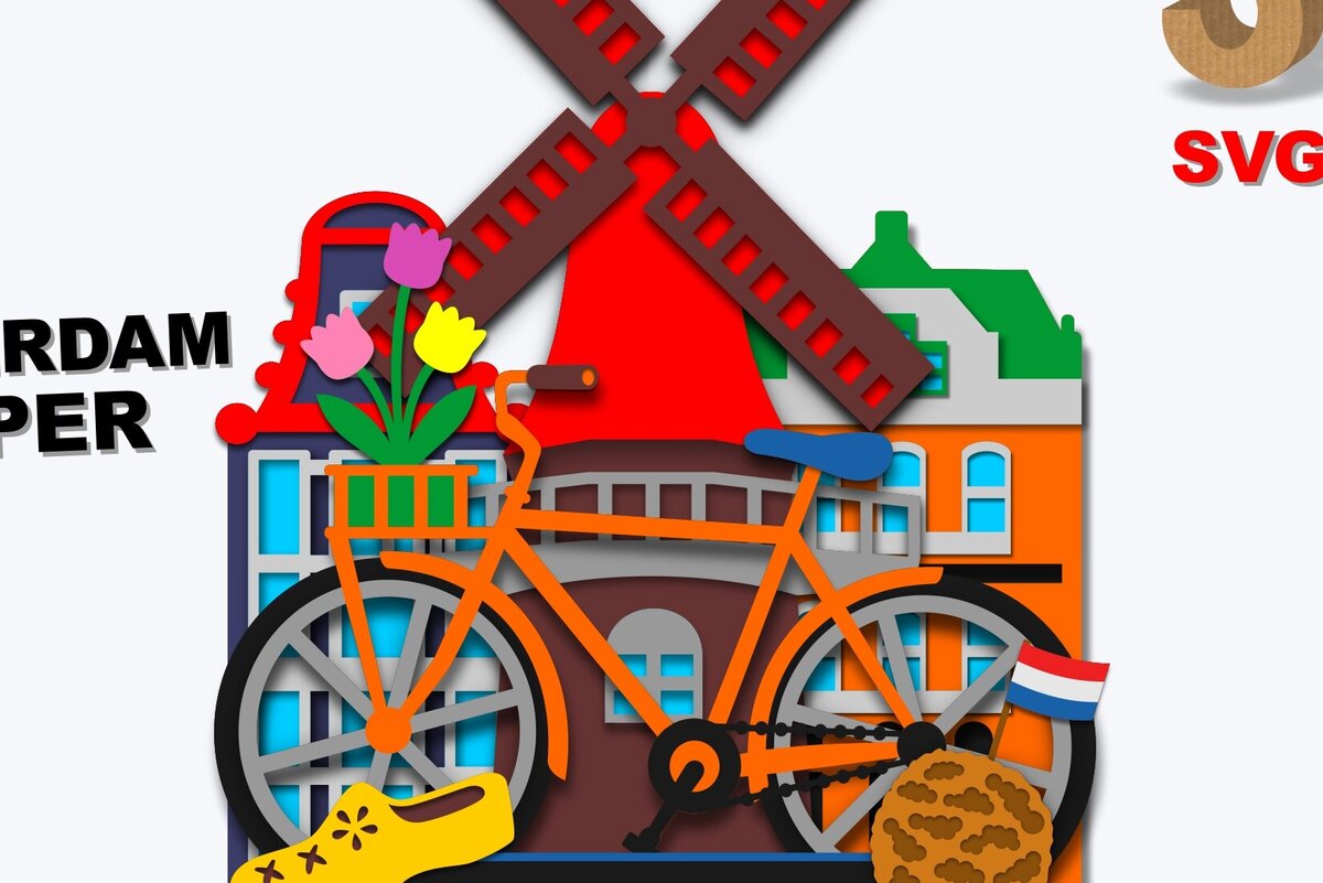 Σετ των 2 Intra απο ξύλο plywood 3mm-4mm πάχος Amsterdam Topper 3d Δίασταση 15x15 cm INTRAFABR-99681543