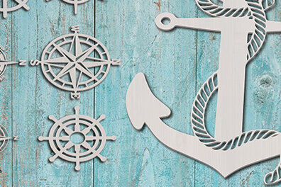 Intra απο ξύλο plywood 3mm-4mm πάχος Anchor, File, Glow Forge File Δίασταση 30x20 cm INTRAFABR-15701507