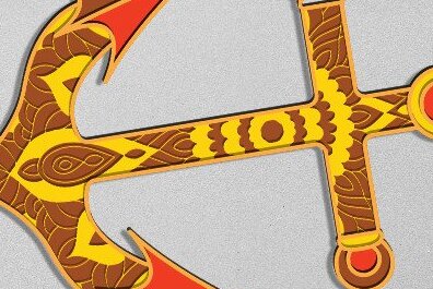 Intra απο ξύλο plywood 3mm-4mm πάχος Anchor . Δίασταση 30x30 cm INTRAFABR-39306466