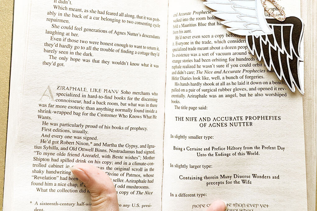 Σετ των 2 Intra απο ξύλο plywood 3mm-4mm πάχος Angel & Demon Wings Corner Bookmark Δίασταση 10x20 cm INTRAFABR-80035907