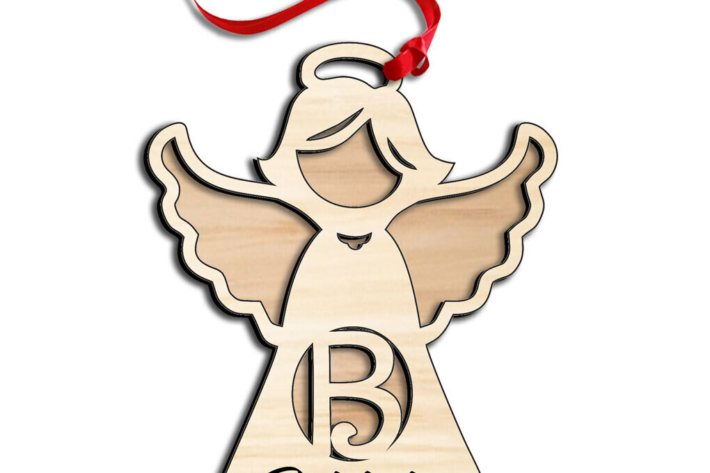 Σετ των 3 Intra απο ξύλο plywood 3mm-4mm πάχος Άγγελος Γράμμα Β Λέιζερ Στολίδι Πασχαλινό Δίασταση 8x8 cm INTRAFABR-116226042