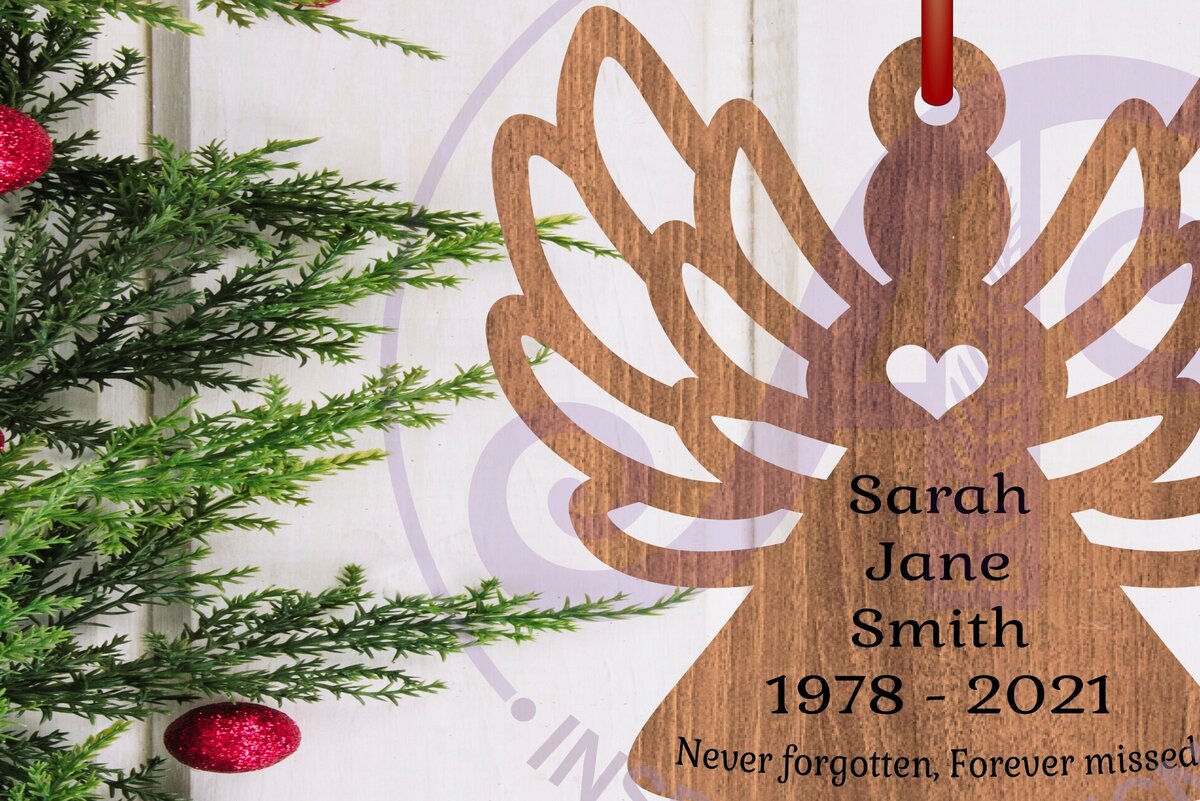 Σετ των 3 Intra απο ξύλο plywood 3mm-4mm πάχος Χριστουγεννιάτικο στολίδι σε σχήμα αγγέλου  Δίασταση 3x3 cm INTRAFABR-108616572