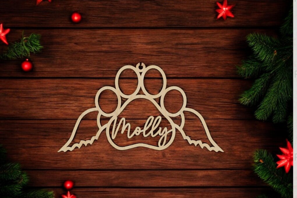 Σετ των 3 Intra απο ξύλο plywood 3mm-4mm πάχος Στολίδι φτερού αγγέλου 230 Δίασταση 8x8 cm INTRAFABR-118582075