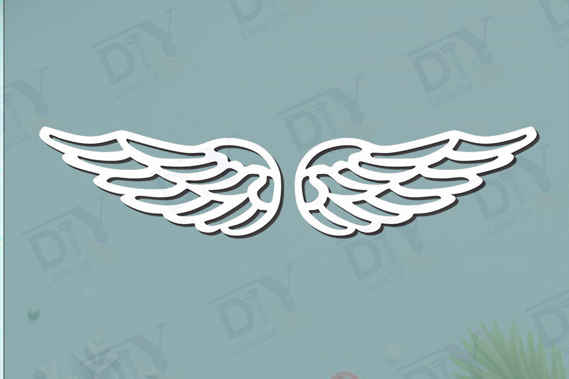 Intra απο ξύλο plywood 3mm-4mm πάχος Πρότυπο Angel Wings DIY #12 Δίασταση 40x40 cm INTRAFABR-125468151