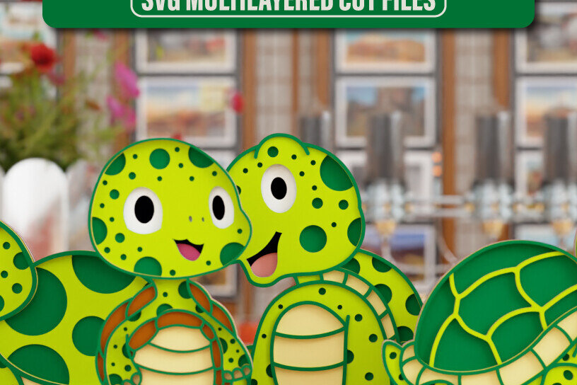 Σετ των 2 Intra απο ξύλο plywood 3mm-4mm πάχος Animal 3d Crafting File Layer Δίασταση 20x30 cm INTRAFABR-101053977