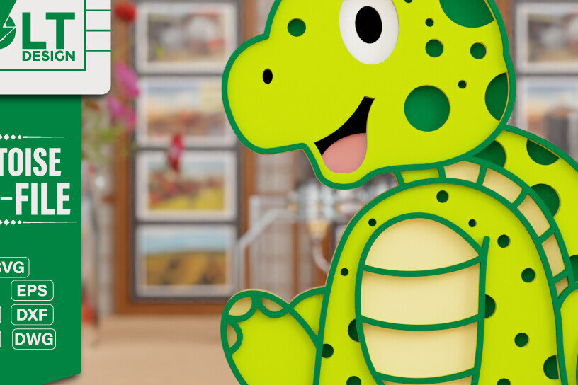 Intra απο ξύλο plywood 3mm-4mm πάχος Animal 3d Crafting File for CNG Cut Δίασταση 20x30 cm INTRAFABR-100799194