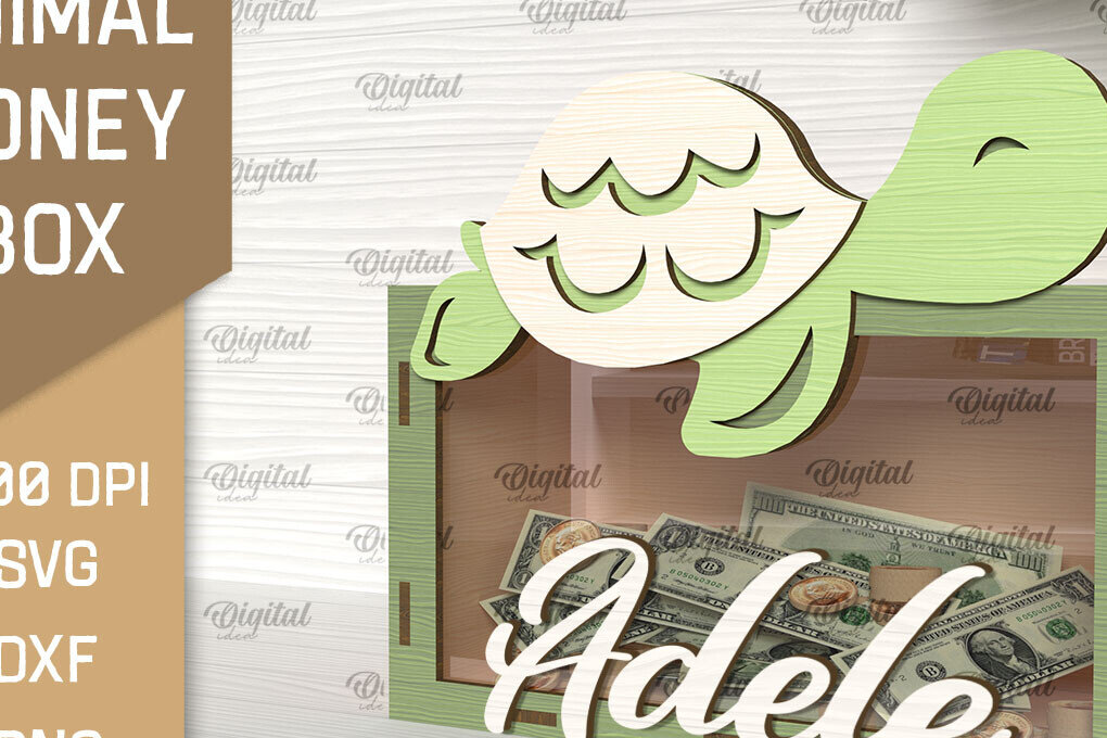 Intra απο ξύλο plywood 3mm-4mm πάχος Animal Money Box . Ξύλινη Τράπεζα Χρημάτων Δίασταση 30x20 cm INTRAFABR-92132114