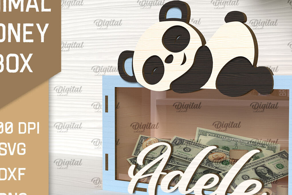 Intra απο ξύλο plywood 3mm-4mm πάχος Animal Money Box . Ξύλινη Τράπεζα Χρημάτων Δίασταση 30x20 cm INTRAFABR-92132179