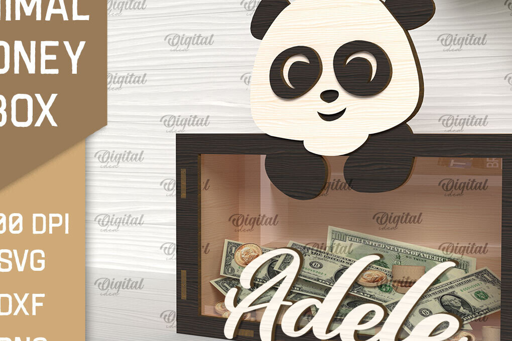 Intra απο ξύλο plywood 3mm-4mm πάχος Animal Money Box . Ξύλινη Τράπεζα Χρημάτων Δίασταση 30x20 cm INTRAFABR-92131248