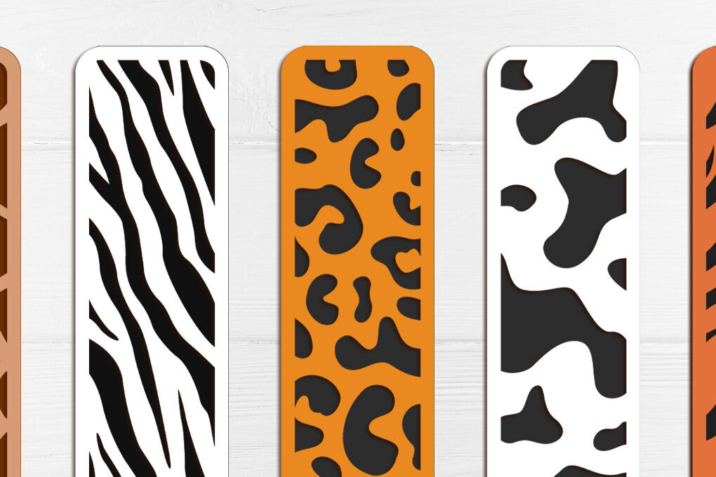 Intra απο ξύλο plywood 3mm-4mm πάχος Animal Print Σελιδοδείκτες Layered Δίασταση 30x20 cm INTRAFABR-123633048