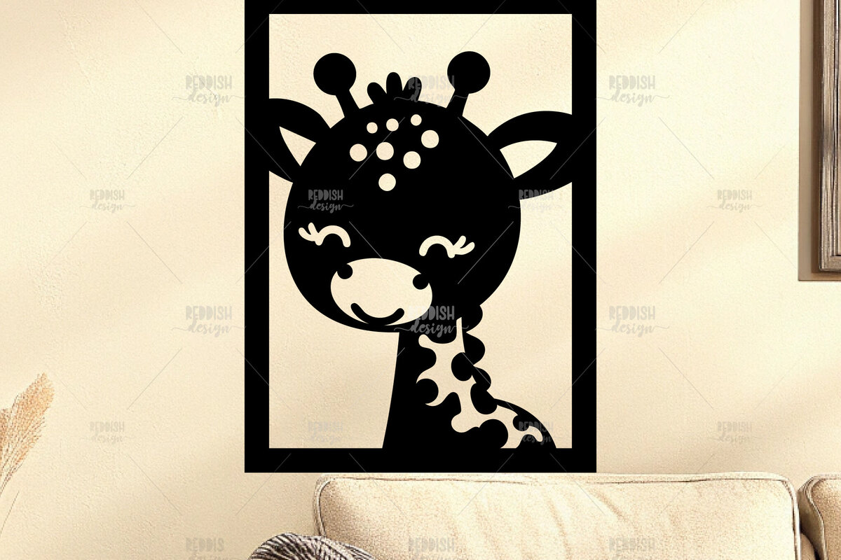 Intra απο ξύλο plywood 3mm-4mm πάχος Animal Wall Art για Νηπιαγωγείο Δίασταση 40x40 cm INTRAFABR-124397534