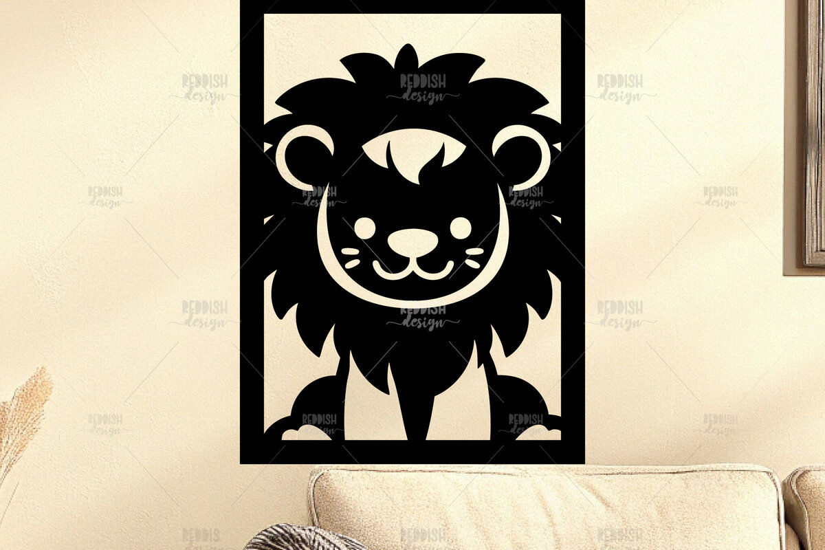 Intra απο ξύλο plywood 3mm-4mm πάχος Animal Wall Art για Νηπιαγωγείο Δίασταση 40x40 cm INTRAFABR-124397537