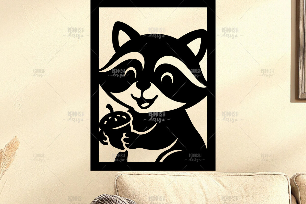 Intra απο ξύλο plywood 3mm-4mm πάχος Animal Wall Art για Νηπιαγωγείο Δίασταση 40x40 cm INTRAFABR-124397457