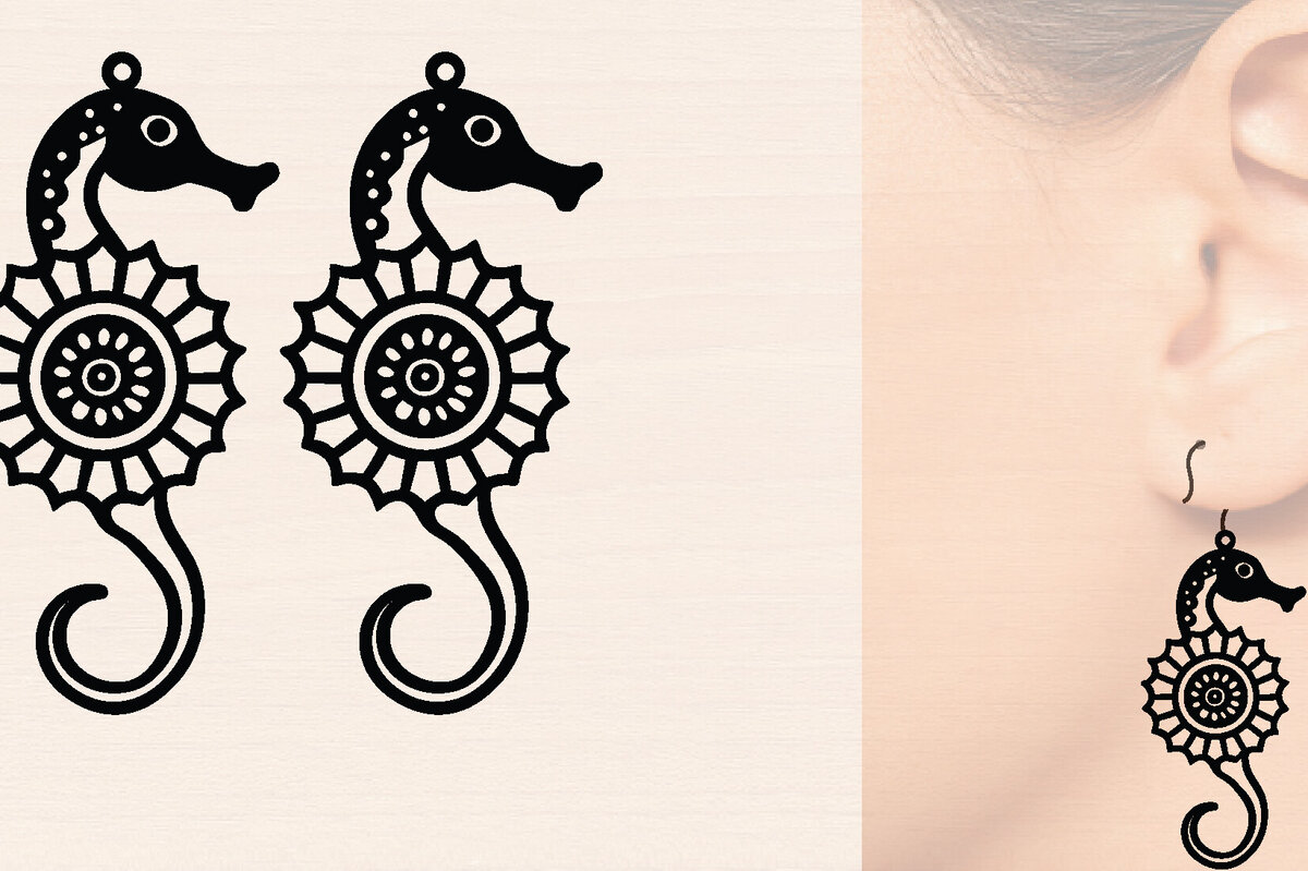 Σετ των 2 Intra απο ξύλο plywood 3mm-4mm πάχος Ξύλινα σκουλαρίκια με λέιζερ Δίασταση 3000x3000 cm INTRAFABR-118790945