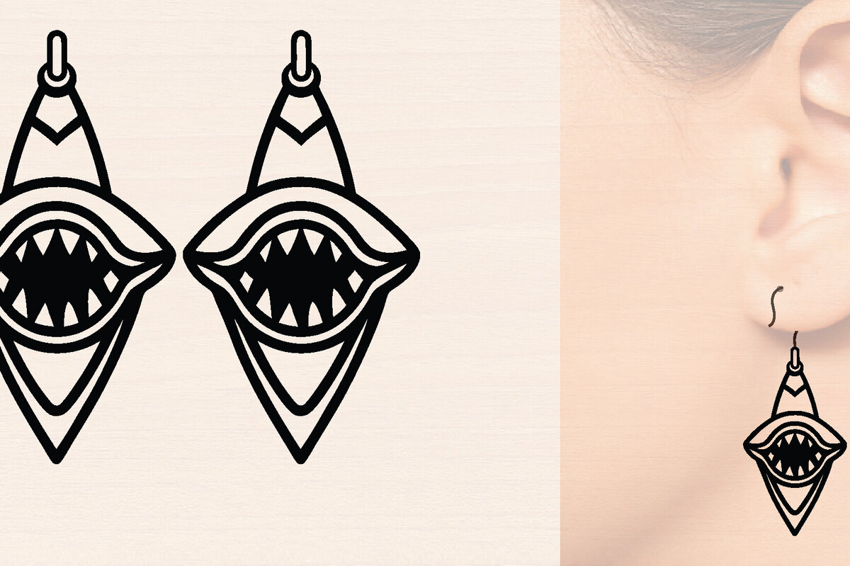 Intra απο ξύλο plywood 3mm-4mm πάχος Ξύλινα σκουλαρίκια με λέιζερ Δίασταση 3000x3000 cm INTRAFABR-118791481