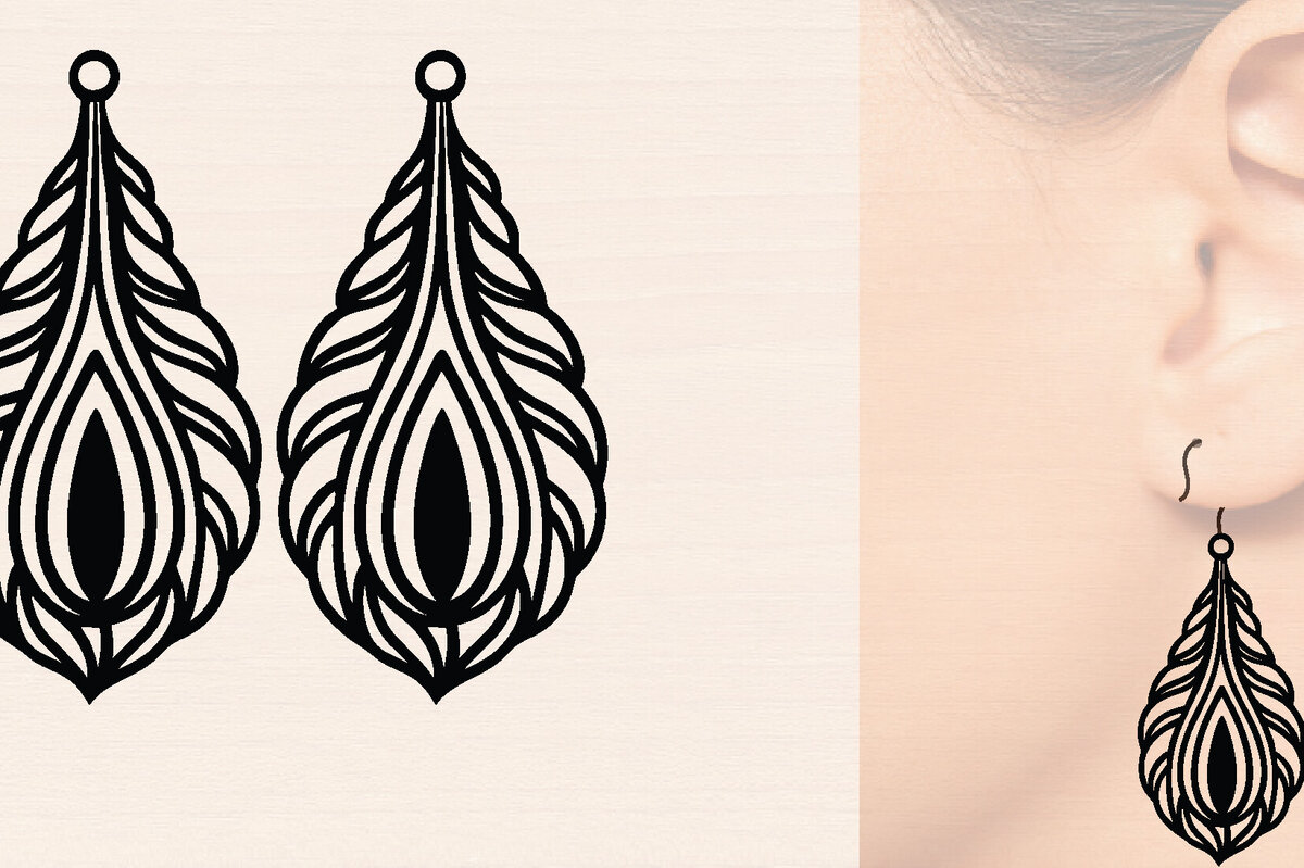 Intra απο ξύλο plywood 3mm-4mm πάχος Ξύλινα σκουλαρίκια με λέιζερ Δίασταση 3000x3000 cm INTRAFABR-118790266