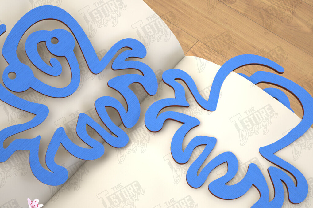 Σετ των 2 Intra απο ξύλο plywood 3mm-4mm πάχος Ζώα Σελιδοδείκτης |Κάτοχος σελίδας| Συνδετήρας Δίασταση 15x15 cm INTRAFABR-116594606