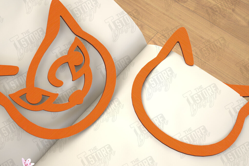 Σετ των 2 Intra απο ξύλο plywood 3mm-4mm πάχος Ζώα Σελιδοδείκτης |Κάτοχος σελίδας| Συνδετήρας Δίασταση 15x15 cm INTRAFABR-116594573