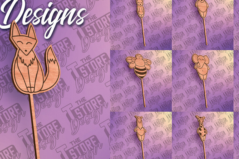 Intra απο ξύλο plywood 3mm-4mm πάχος Animals Cake Topper Σχέδιο Cut  Δίασταση 30x20 cm INTRAFABR-80948978