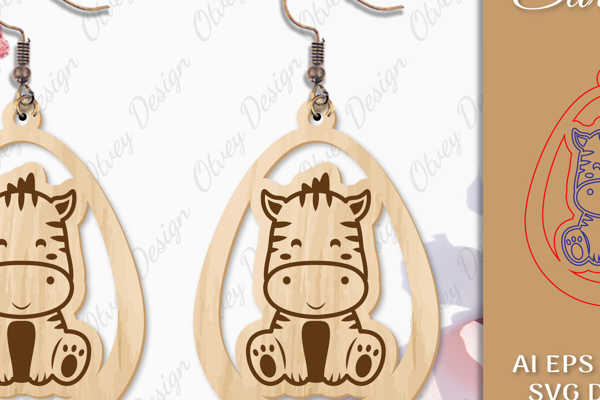 Σετ των 3 Intra απο ξύλο plywood 3mm-4mm πάχος Σκουλαρίκια ζώων Δίασταση 3x3 cm INTRAFABR-97802232