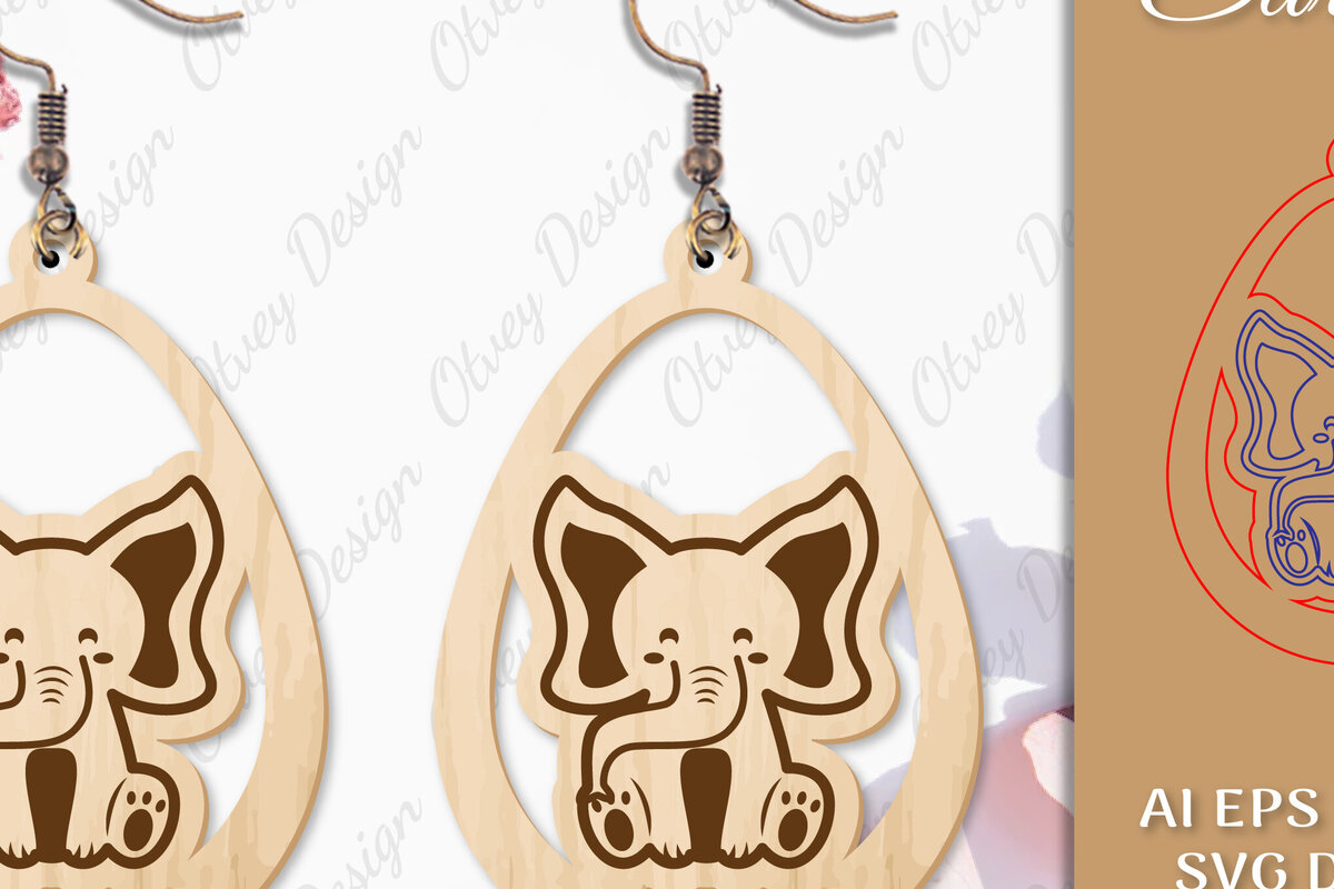 Σετ των 3 Intra απο ξύλο plywood 3mm-4mm πάχος Σκουλαρίκια ζώων Δίασταση 3x3 cm INTRAFABR-97801910