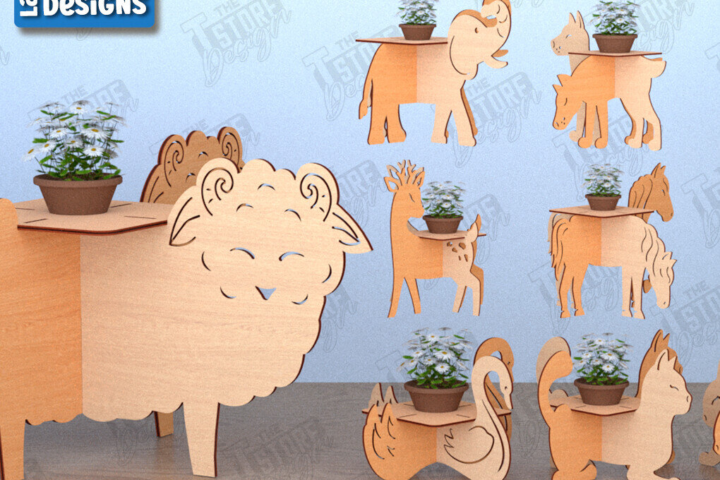 Intra απο ξύλο plywood 3mm-4mm πάχος λουλουδιών Animals |Διακόσμηση σπιτιού Δίασταση 30x20 cm INTRAFABR-119540225