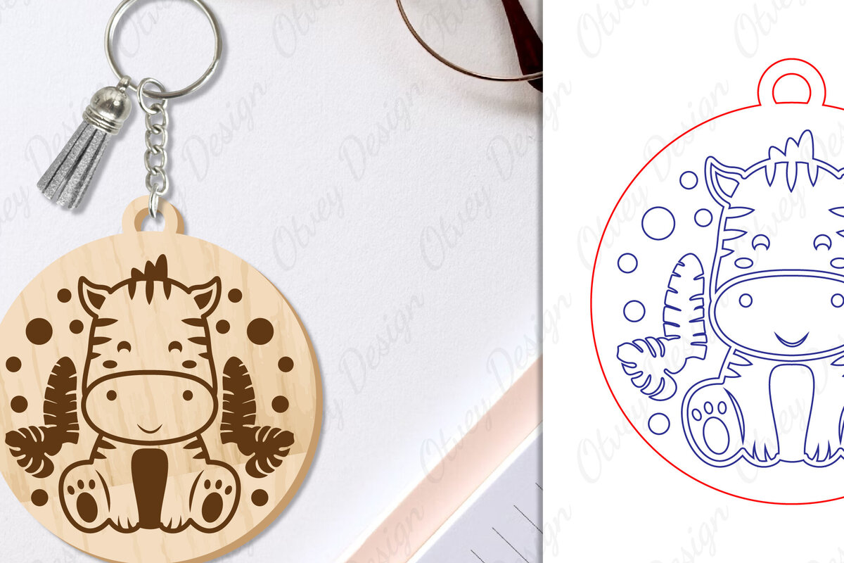 Σετ των 3 Intra απο ξύλο plywood 3mm-4mm πάχος Μπρελόκ Ζώων Δίασταση 6x6 cm INTRAFABR-97699035