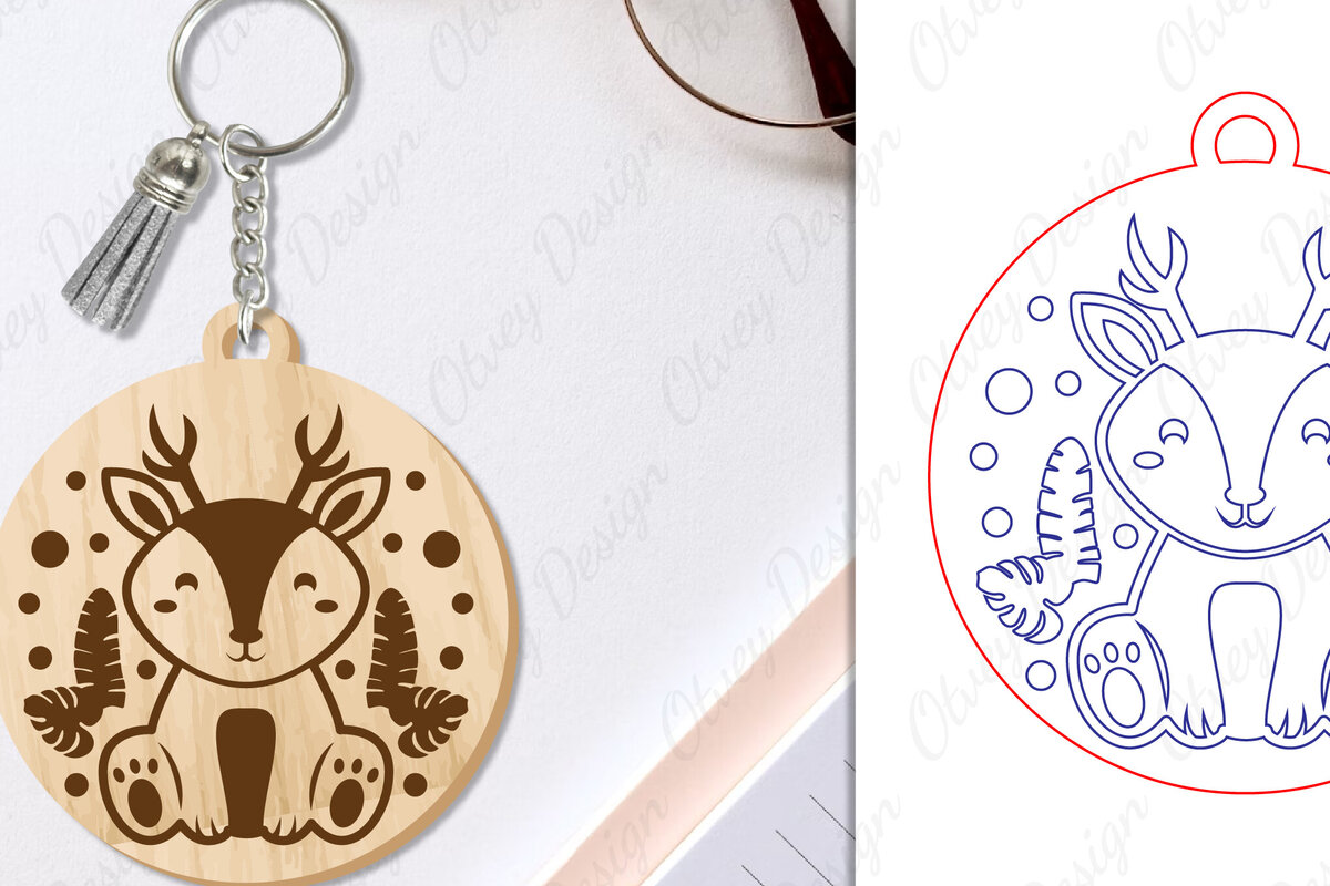 Σετ των 3 Intra απο ξύλο plywood 3mm-4mm πάχος Μπρελόκ Ζώων Δίασταση 6x6 cm INTRAFABR-97698461