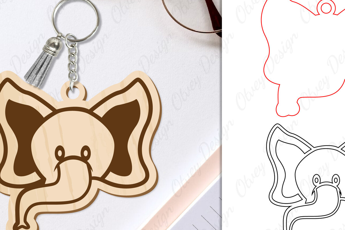 Σετ των 3 Intra απο ξύλο plywood 3mm-4mm πάχος Μπρελόκ Ζώων Δίασταση 6x6 cm INTRAFABR-98641721