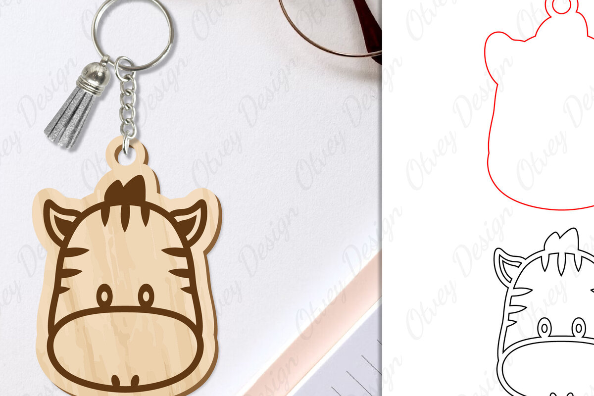 Σετ των 3 Intra απο ξύλο plywood 3mm-4mm πάχος Μπρελόκ Ζώων Δίασταση 6x6 cm INTRAFABR-98641858