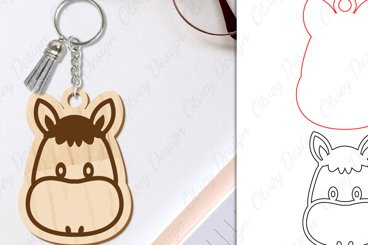 Σετ των 3 Intra απο ξύλο plywood 3mm-4mm πάχος Μπρελόκ Ζώων Δίασταση 6x6 cm INTRAFABR-98641896