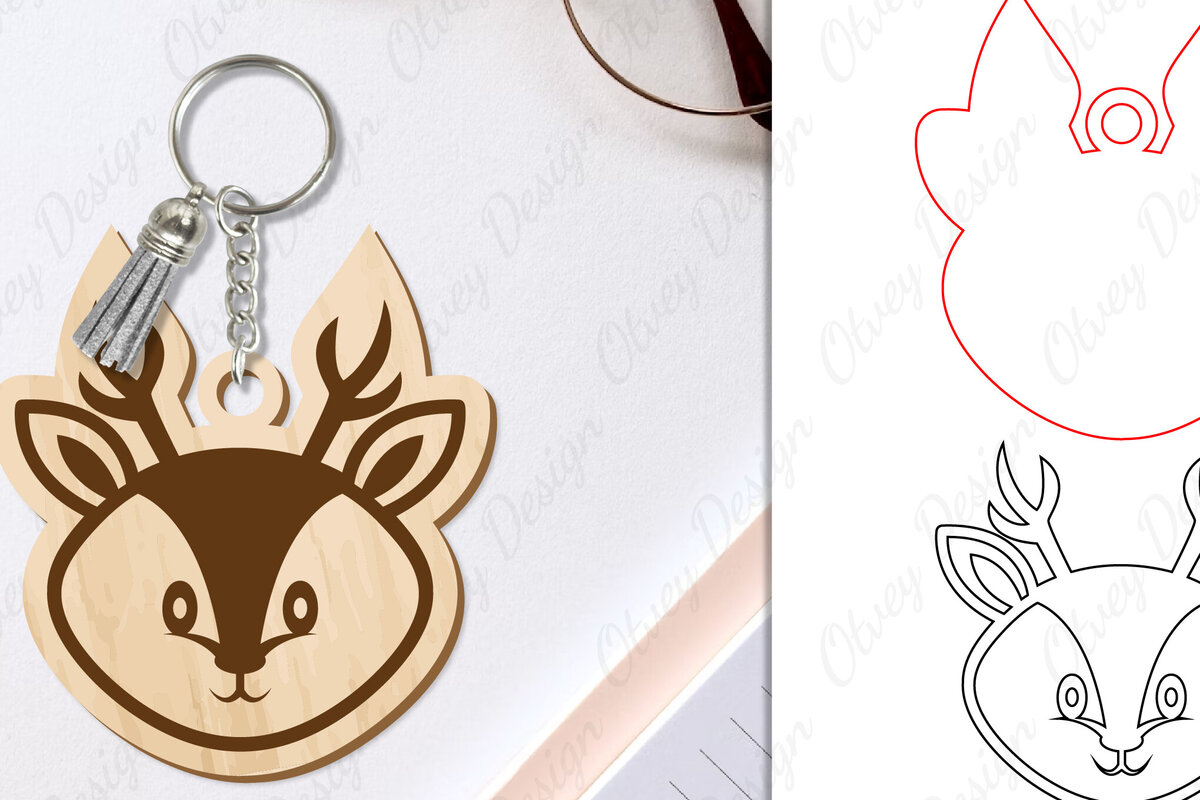 Σετ των 3 Intra απο ξύλο plywood 3mm-4mm πάχος Μπρελόκ Ζώων Δίασταση 6x6 cm INTRAFABR-98642038