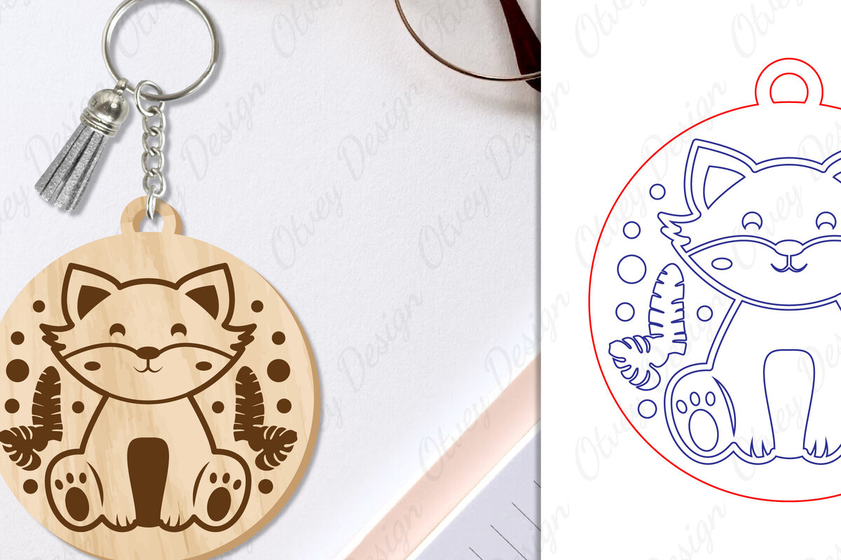 Σετ των 3 Intra απο ξύλο plywood 3mm-4mm πάχος Μπρελόκ Ζώων Δίασταση 6x6 cm INTRAFABR-97698551