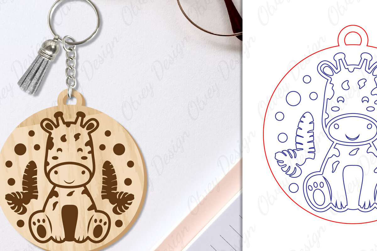 Σετ των 3 Intra απο ξύλο plywood 3mm-4mm πάχος Μπρελόκ Ζώων Δίασταση 6x6 cm INTRAFABR-97698783